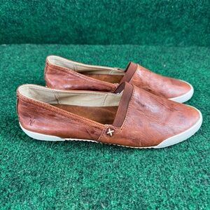 FRYE Women’s Brown Melanie Leather Slip On Shoes - Size US 5.5